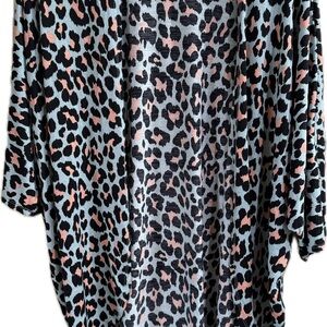 Leopard Print Kimono Cardigan